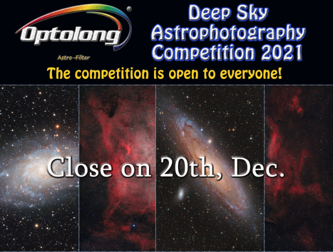 The 3rd. Optolong Deep-Sky Astrophotography Contest is taking place on Oct.20th. 2021.
