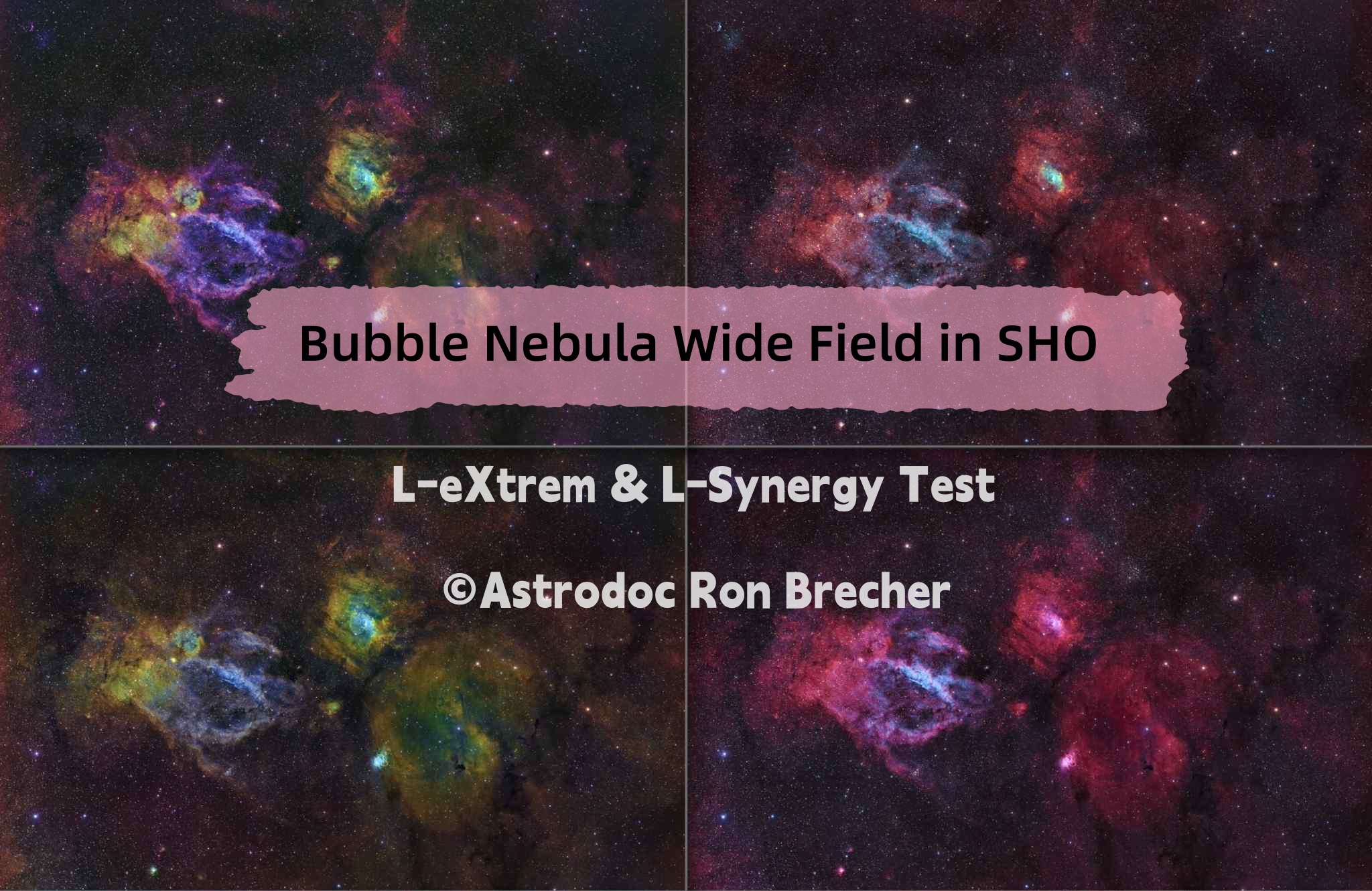Bubble Nebula Wide Field in SHO ©RONALD BRECHER